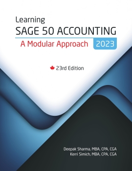 Learning Sage 50 Accounting: A Modular Approach 2023, 23rd Ed. 180-days