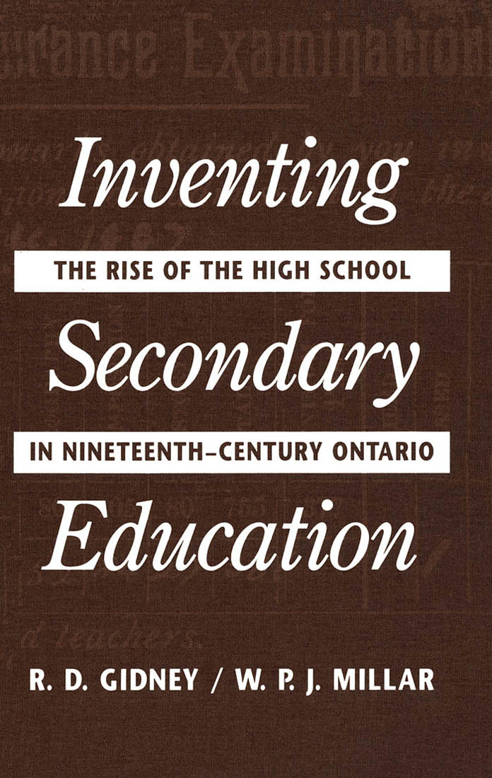 Inventing Secondary Education