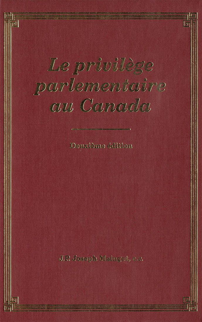 Privilege Parliamentaire au Canada