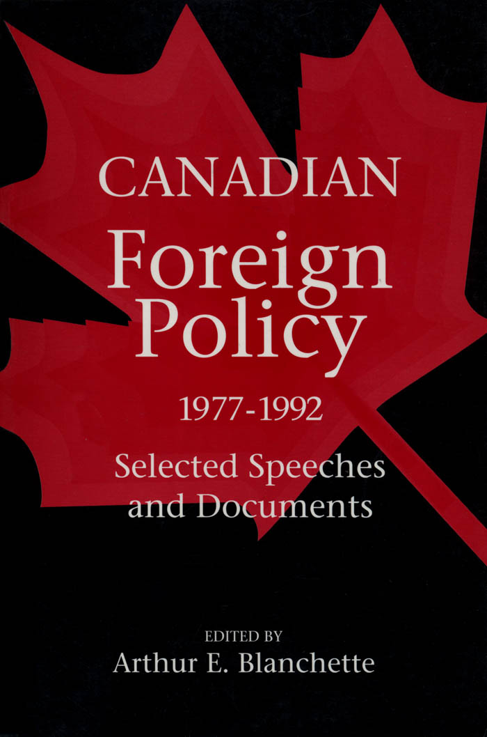 Canadian Foreign Policy, 1977-1992