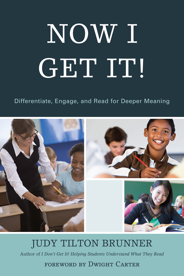 Now I Get It!: Differentiate, Engage, and Read for Deeper Meaning