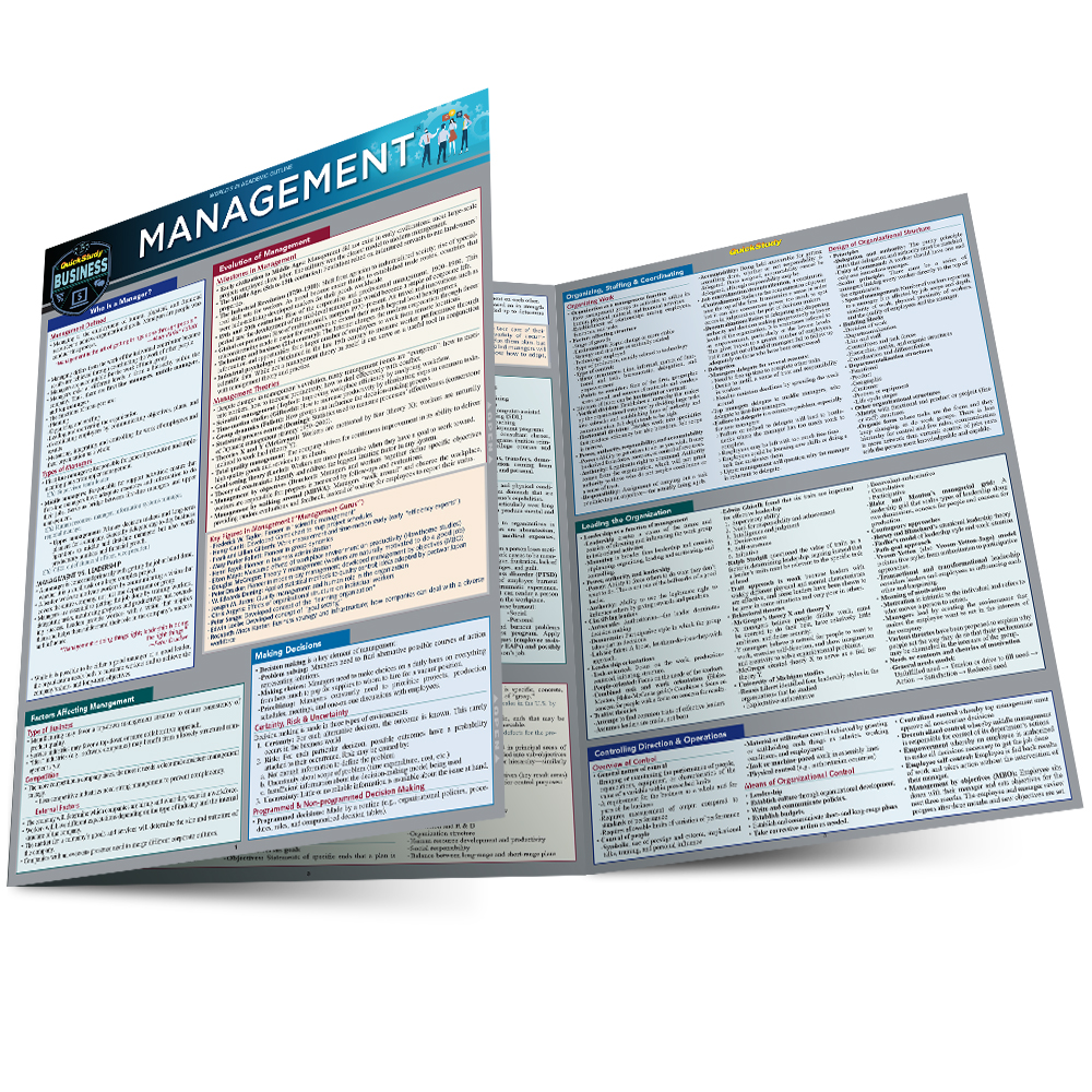 Management: a QuickStudy Laminated Reference Guide Second Edition, New Edition, Updated & Revised