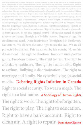 Debating Rights Inflation in Canada: A Sociology of Human Rights (180 Day Access)