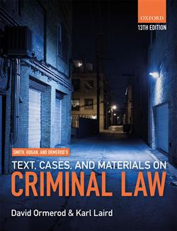180-day rental: Smith, Hogan, & Ormerod's Text, Cases, & Materials on Criminal Law