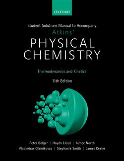 180-day rental: Student Solutions Manual to Accompany Atkins' Physical Chemistry 11th Edition