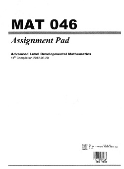 MAT 046 - ASSIGNMENT PAD