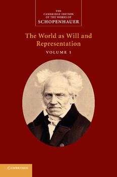 Schopenhauer: 'The World as Will and Representation'