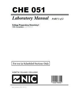CHE 051 - LAB MANUAL - Part 1 of 2