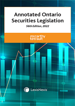 Annotated Ontario Securities Legislation, 56th Edition, 2022 (2 Volumes)