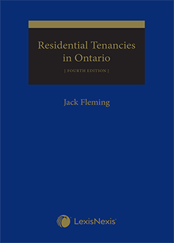 Residential Tenancies in Ontario, 4th Edition