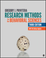 Research Methods for the Behavioral Sciences -updated 3rd edition