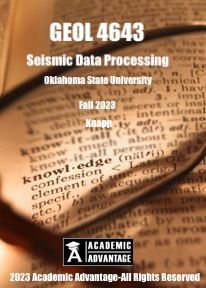 GEOL 4643 Seismic Data Processing Fall '23
